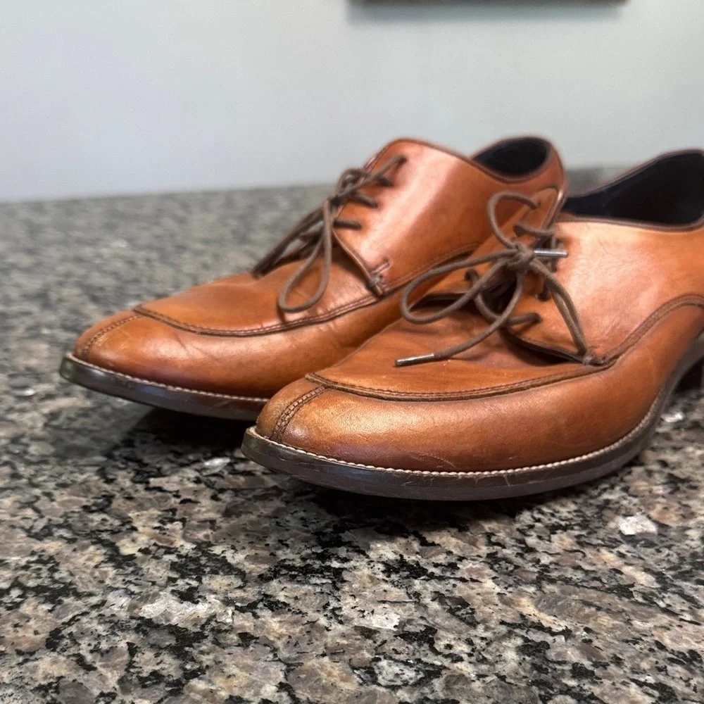 Cole Haan Grandos Brown Leather Oxfords EUC 8.5